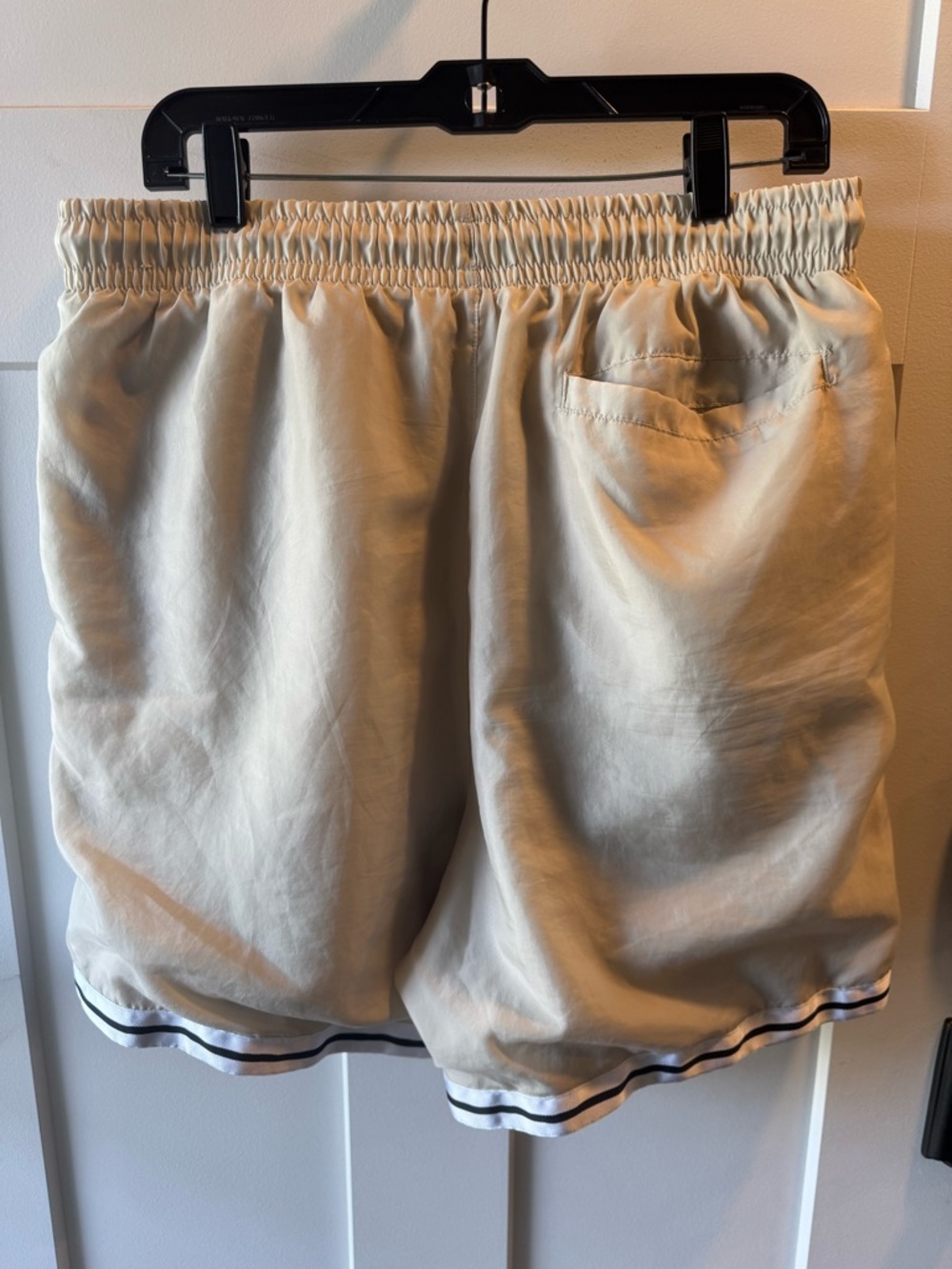 Jordan Men's Tan Athletic Shorts with Black Trim - Picture 2 of 6